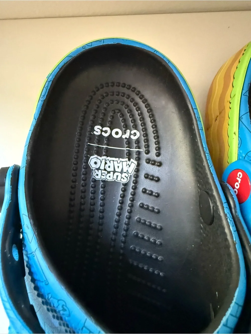 CROCS Super Mario Blue Clogs with Character Charms